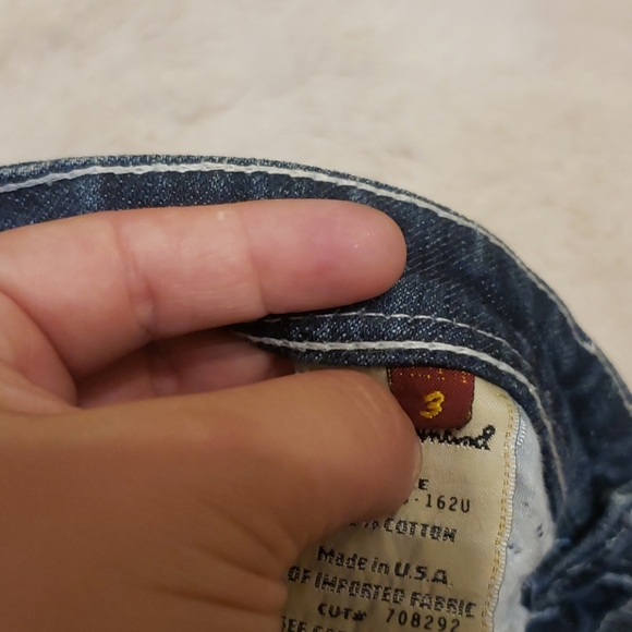 7 FOR ALL MANKIND Bootcut Blue Jeans sz 3 - Picture 6 of 7